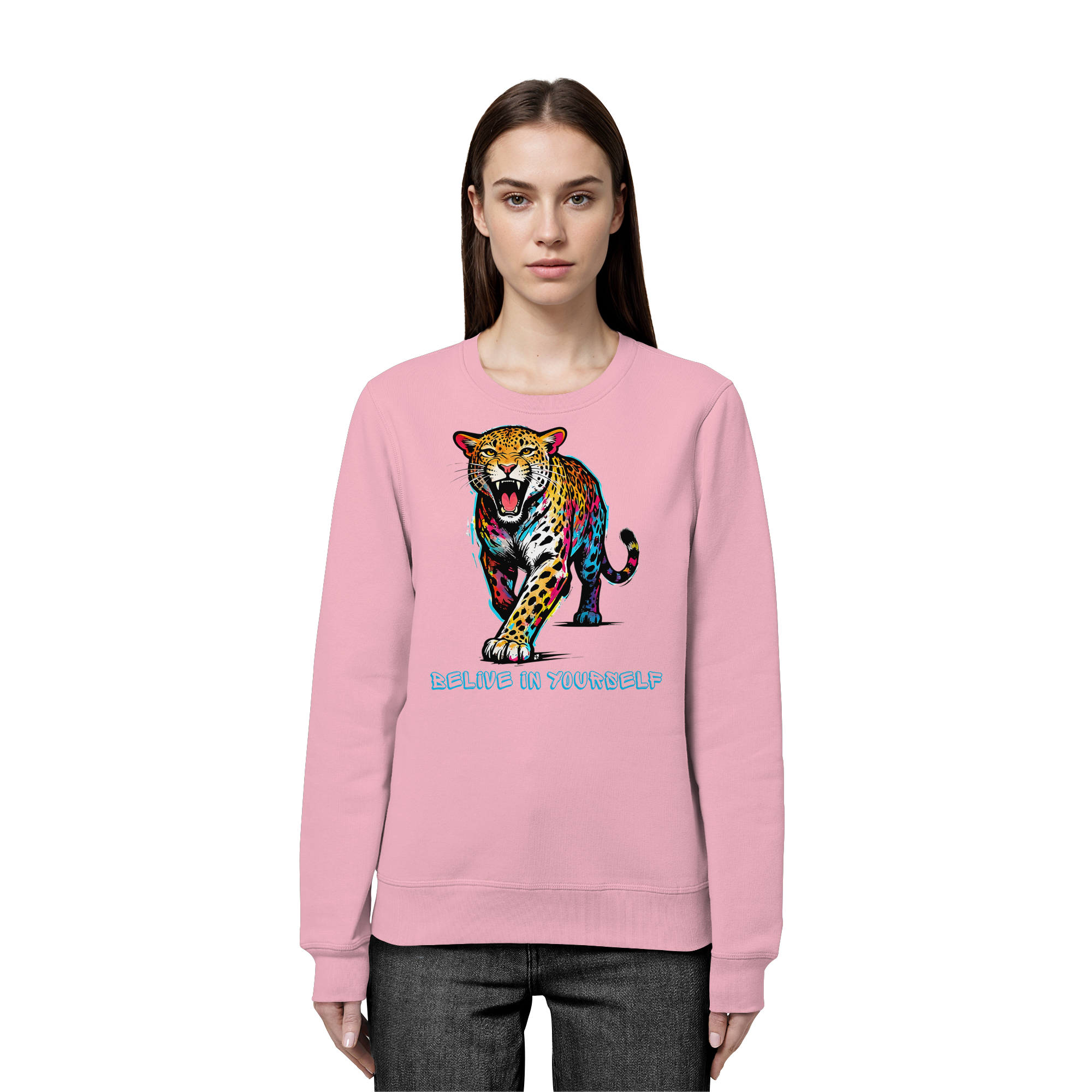 BIY Leopard - Organic Basic Unisex Sweatshirt