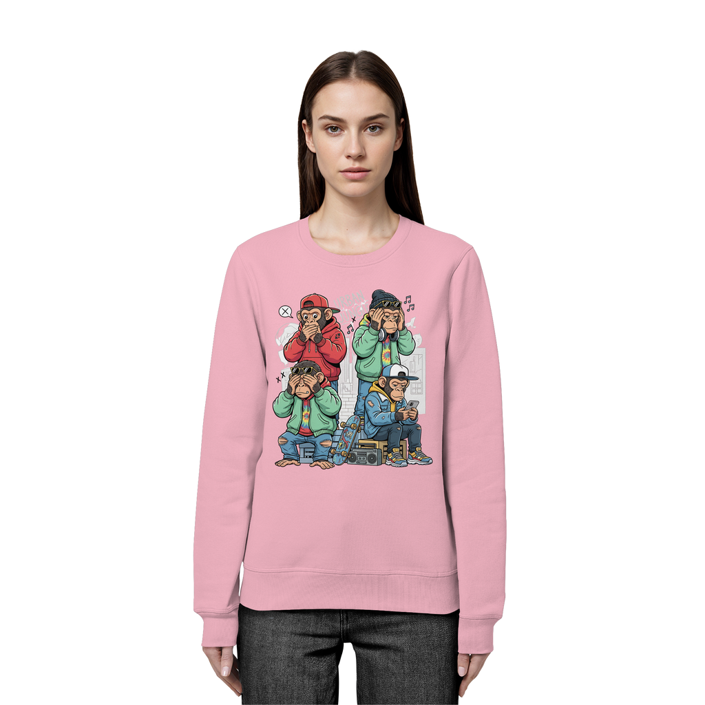 Die vier Stadtaffen - Organic Basic Unisex Sweatshirt