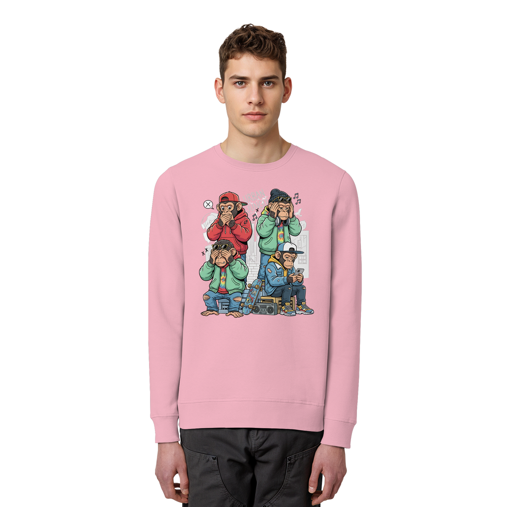 Die vier Stadtaffen - Organic Basic Unisex Sweatshirt