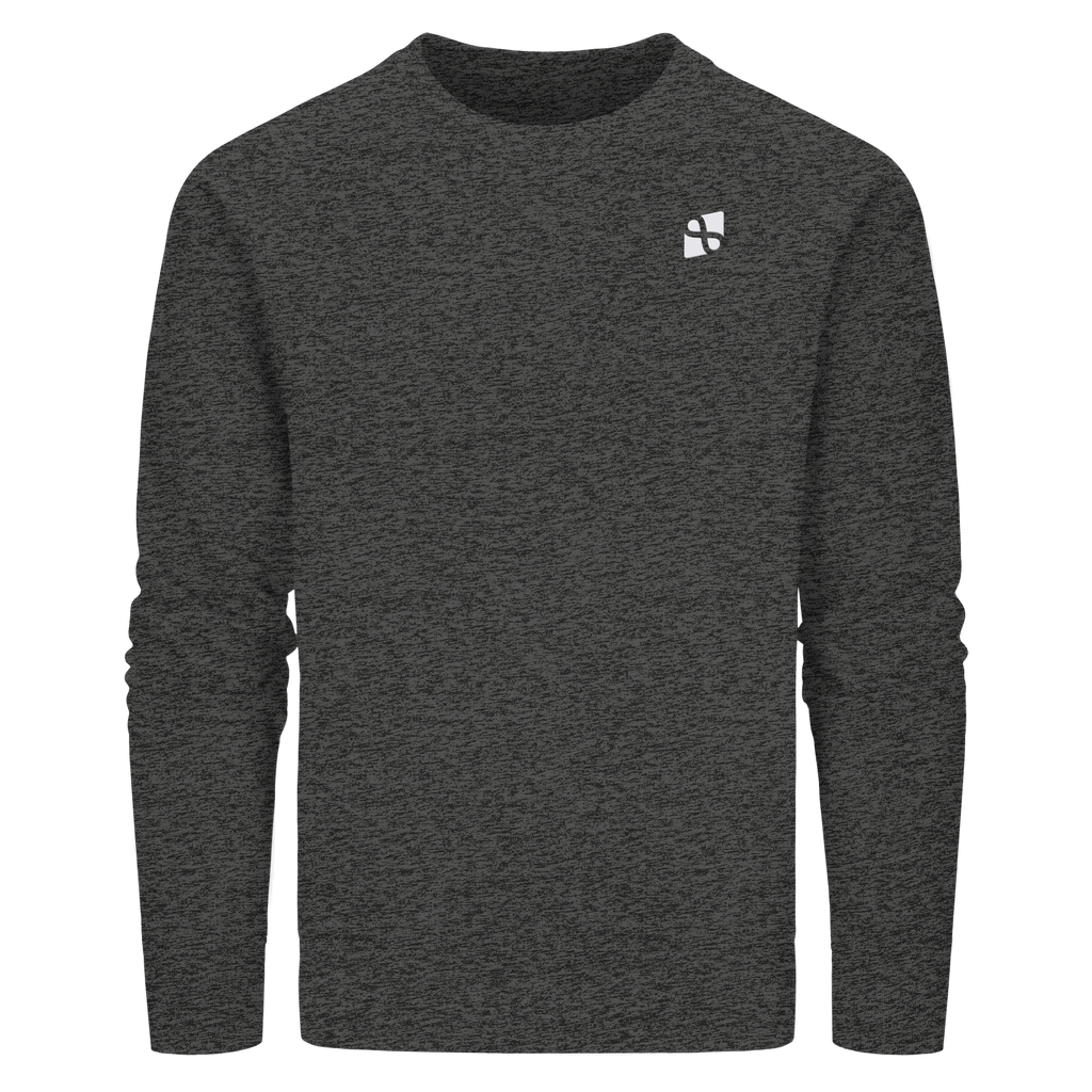 Tannenhäher mit Zirbelnuss + Emblem Stick - Organic Basic Unisex Sweatshirt