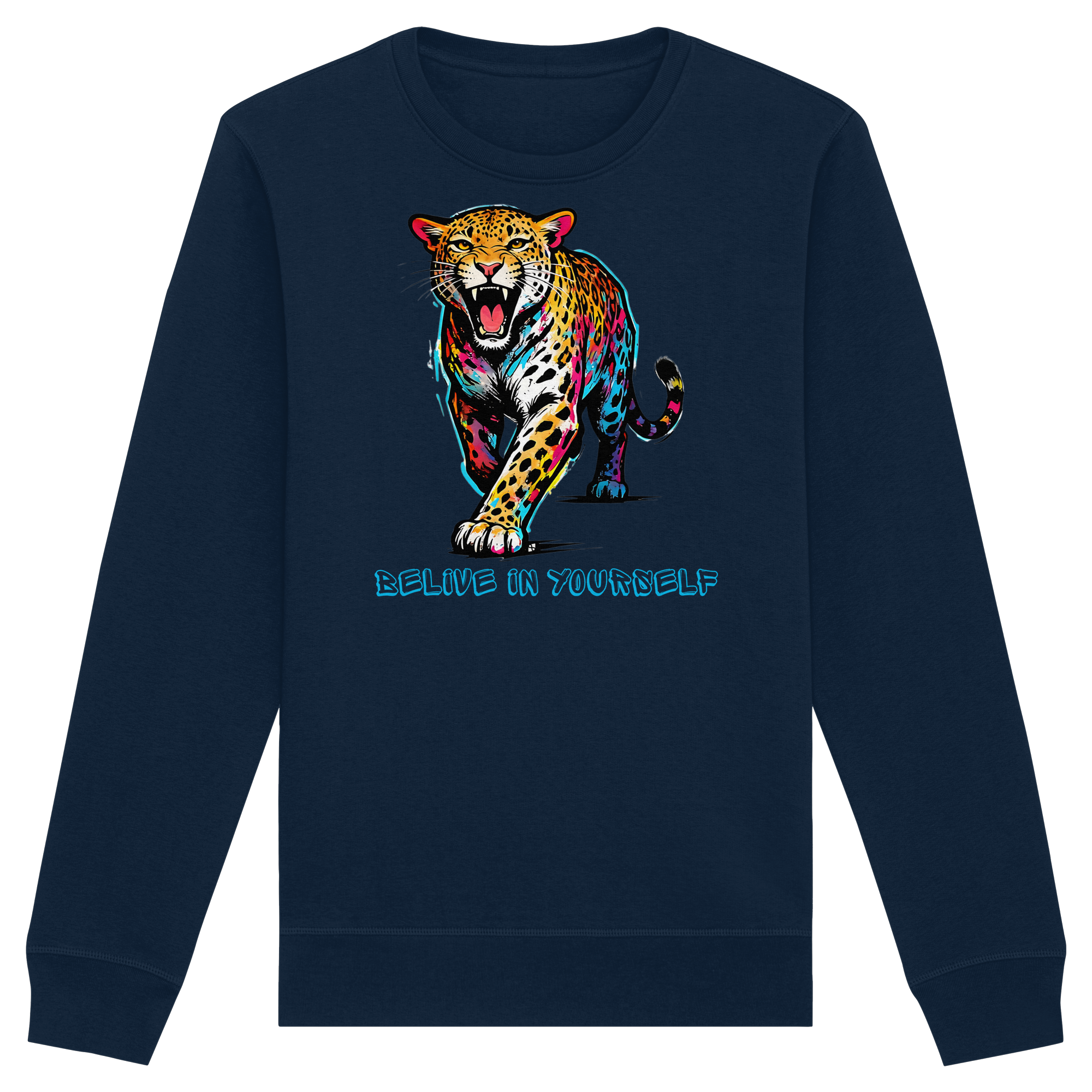 BIY Leopard - Organic Basic Unisex Sweatshirt