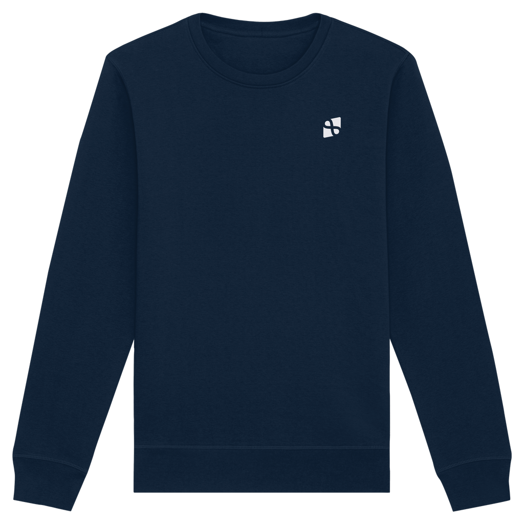 Tannenhäher mit Zirbelnuss + Emblem Stick - Organic Basic Unisex Sweatshirt
