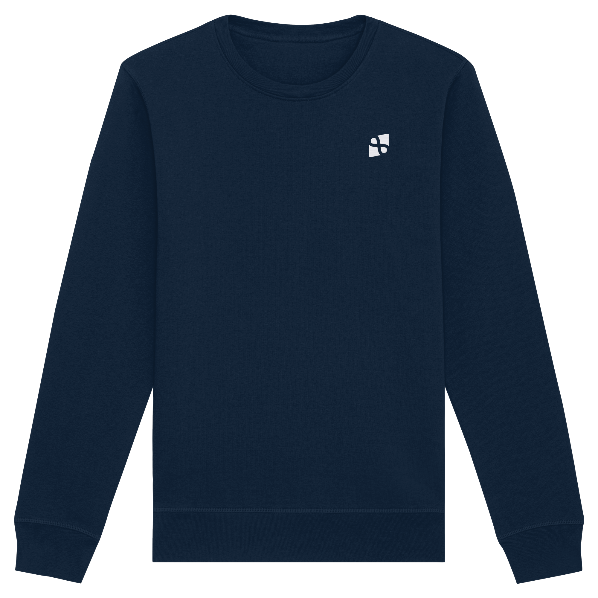 Tannenhäher mit Zirbelnuss + Emblem Stick - Organic Basic Unisex Sweatshirt