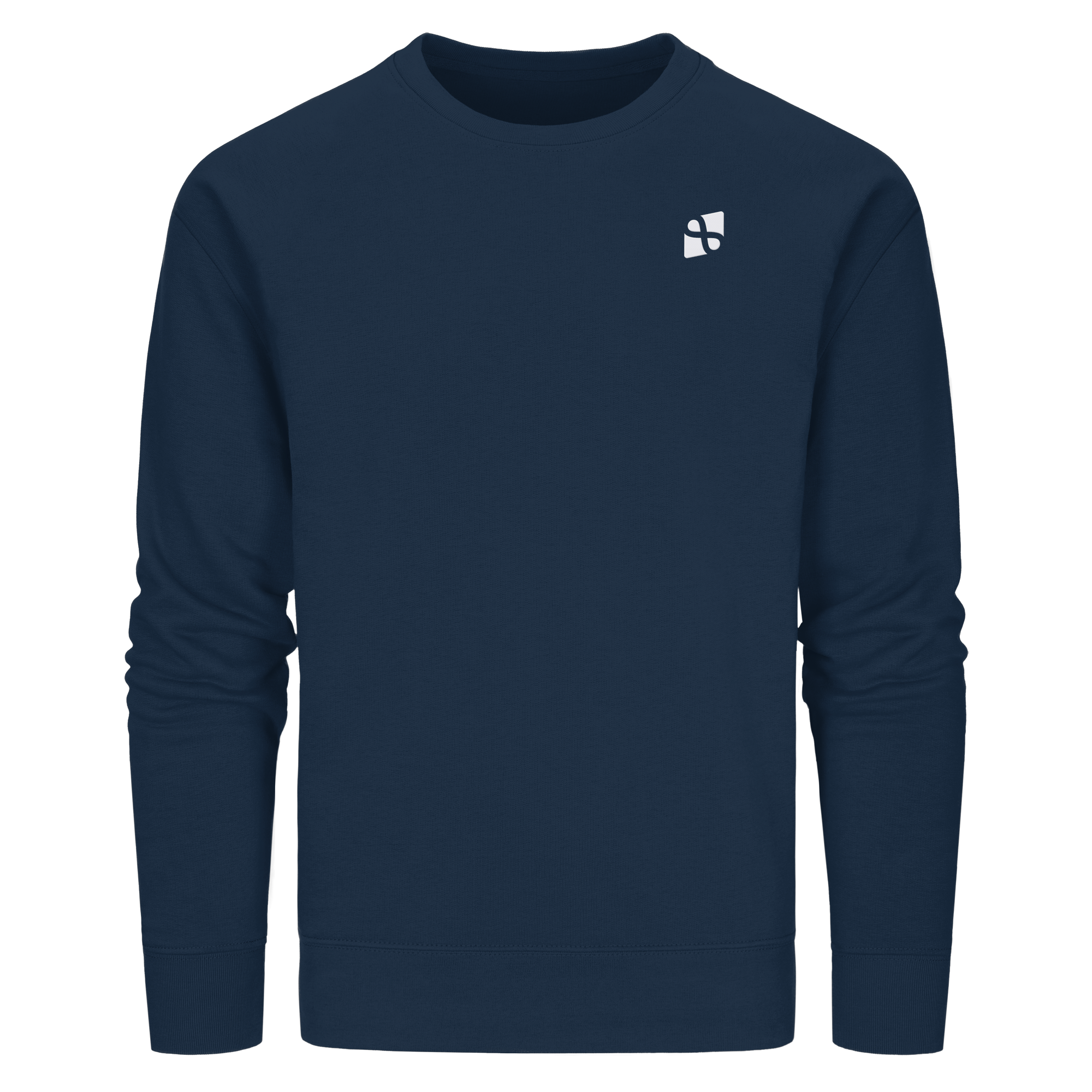 Tannenhäher mit Zirbelnuss + Emblem Stick - Organic Basic Unisex Sweatshirt