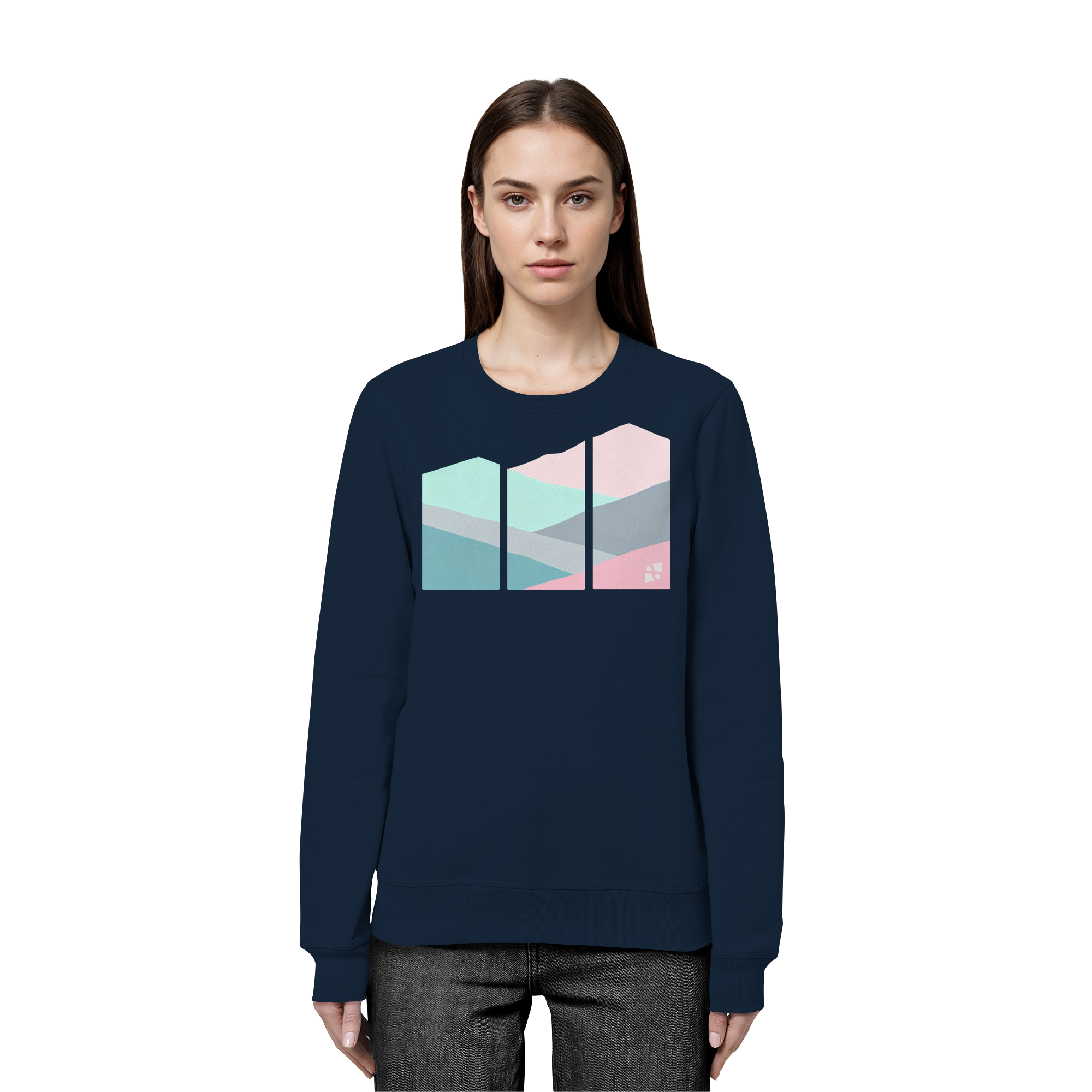 Pastell Mountain - Organic Basic Unisex Sweatshirt
