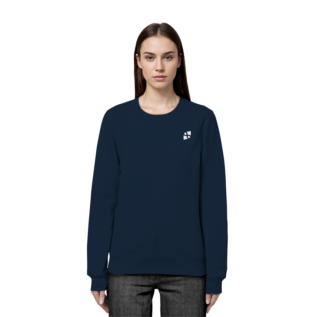 Tannenhäher mit Zirbelnuss + Emblem Stick - Organic Basic Unisex Sweatshirt