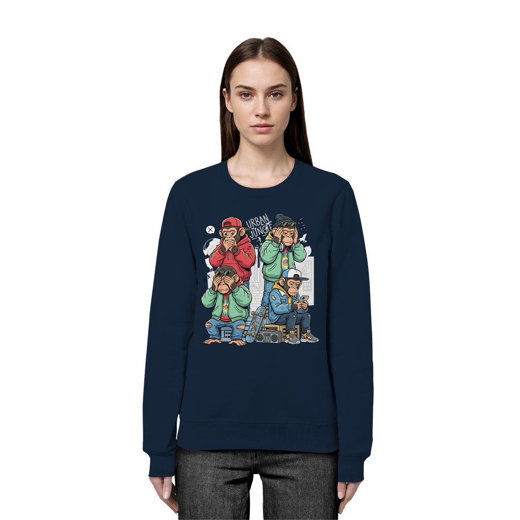 Die vier Stadtaffen - Organic Basic Unisex Sweatshirt