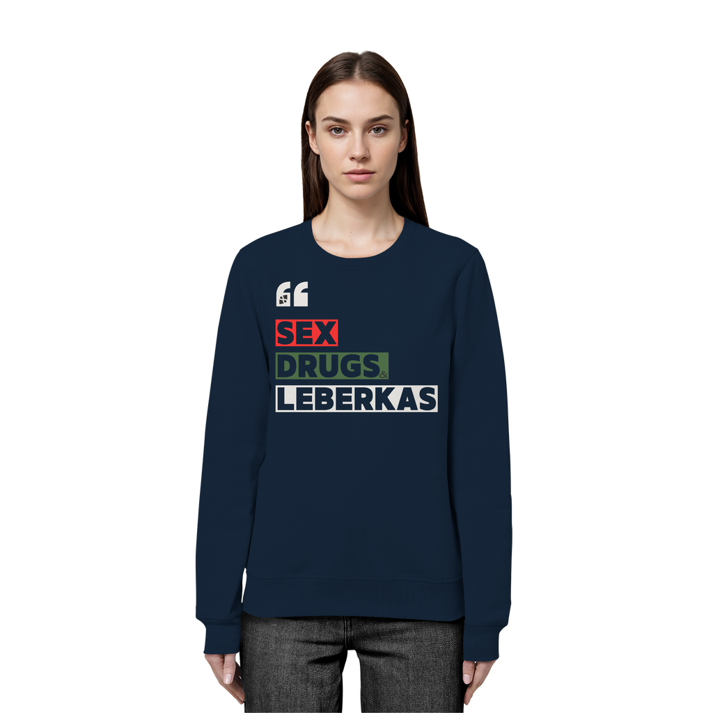 SDL- "SEX DRUGS & LEBERKAS" - Organic Basic Unisex Sweatshirt