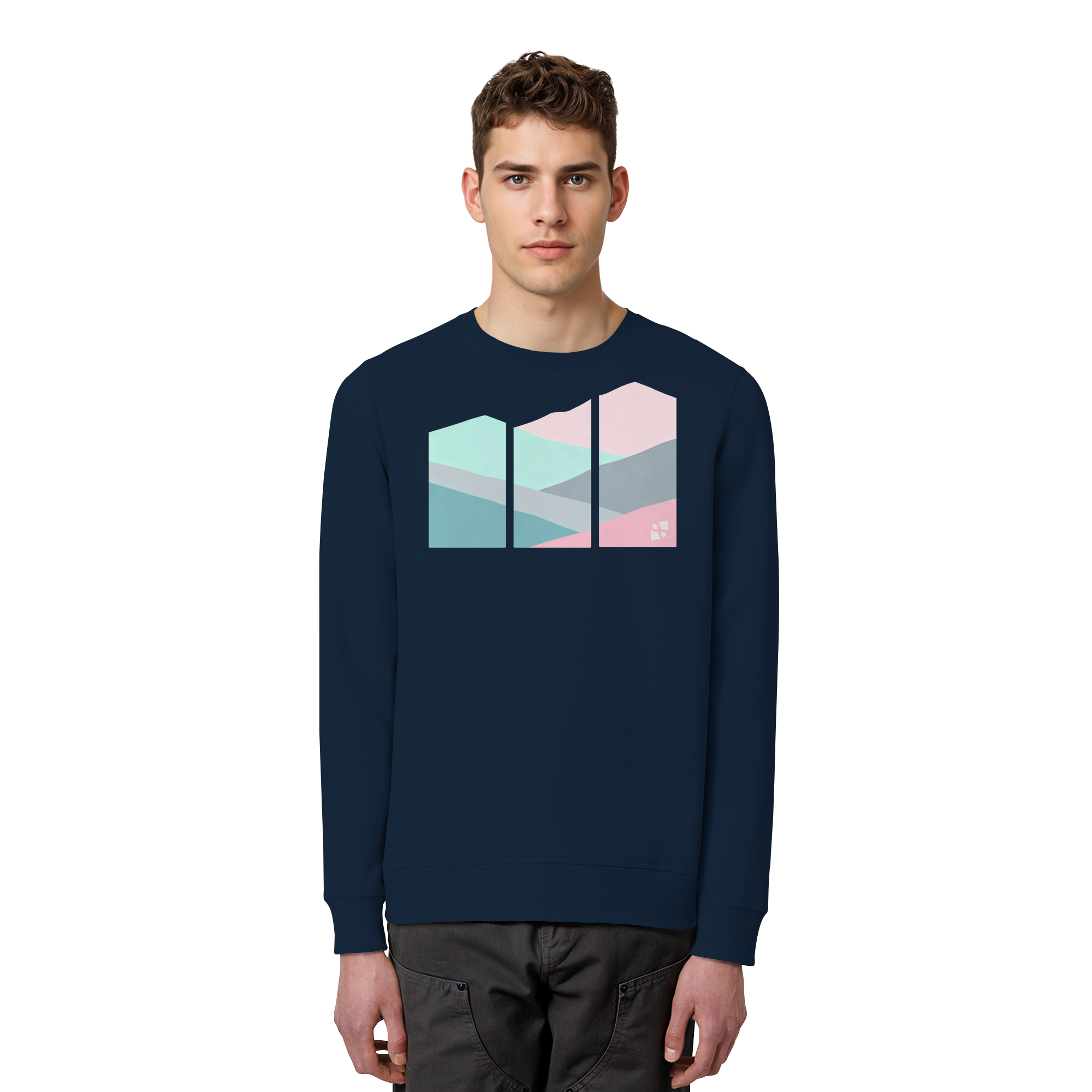 Pastell Mountain - Organic Basic Unisex Sweatshirt