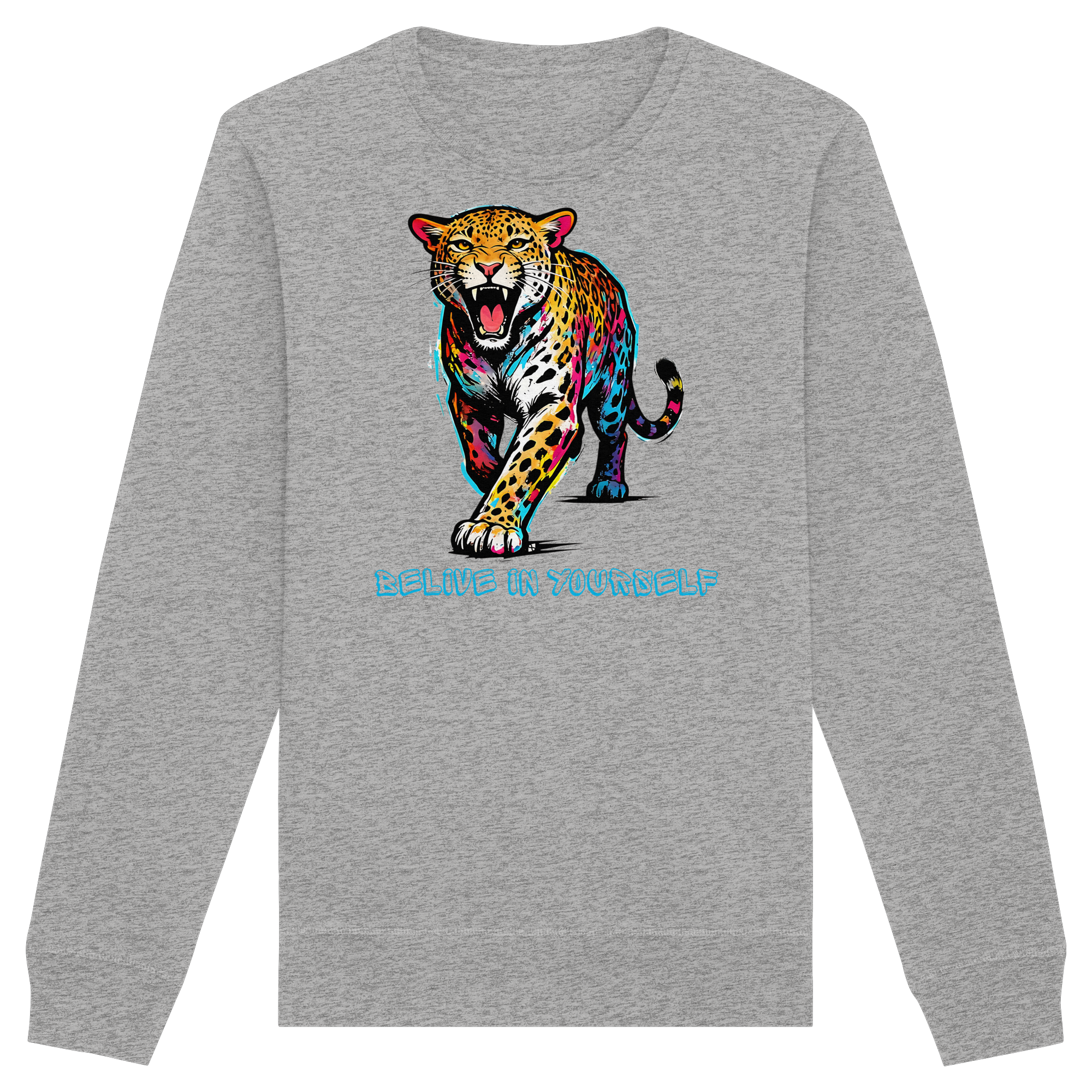 BIY Leopard - Organic Basic Unisex Sweatshirt