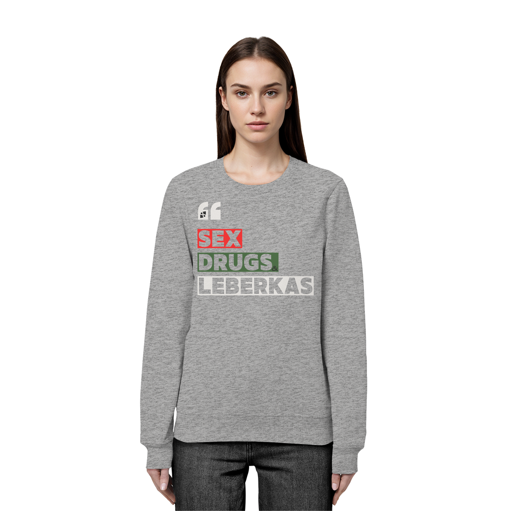 SDL- "SEX DRUGS & LEBERKAS" - Organic Basic Unisex Sweatshirt