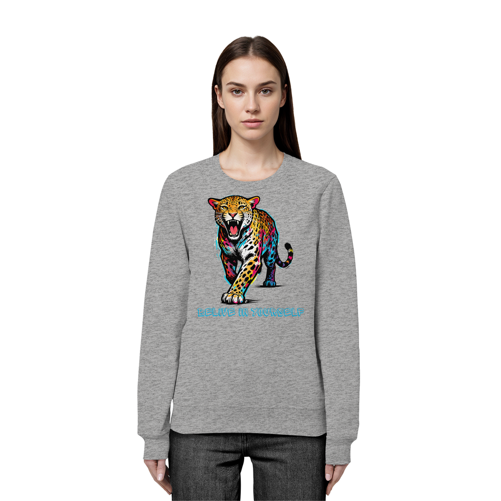 BIY Leopard - Organic Basic Unisex Sweatshirt
