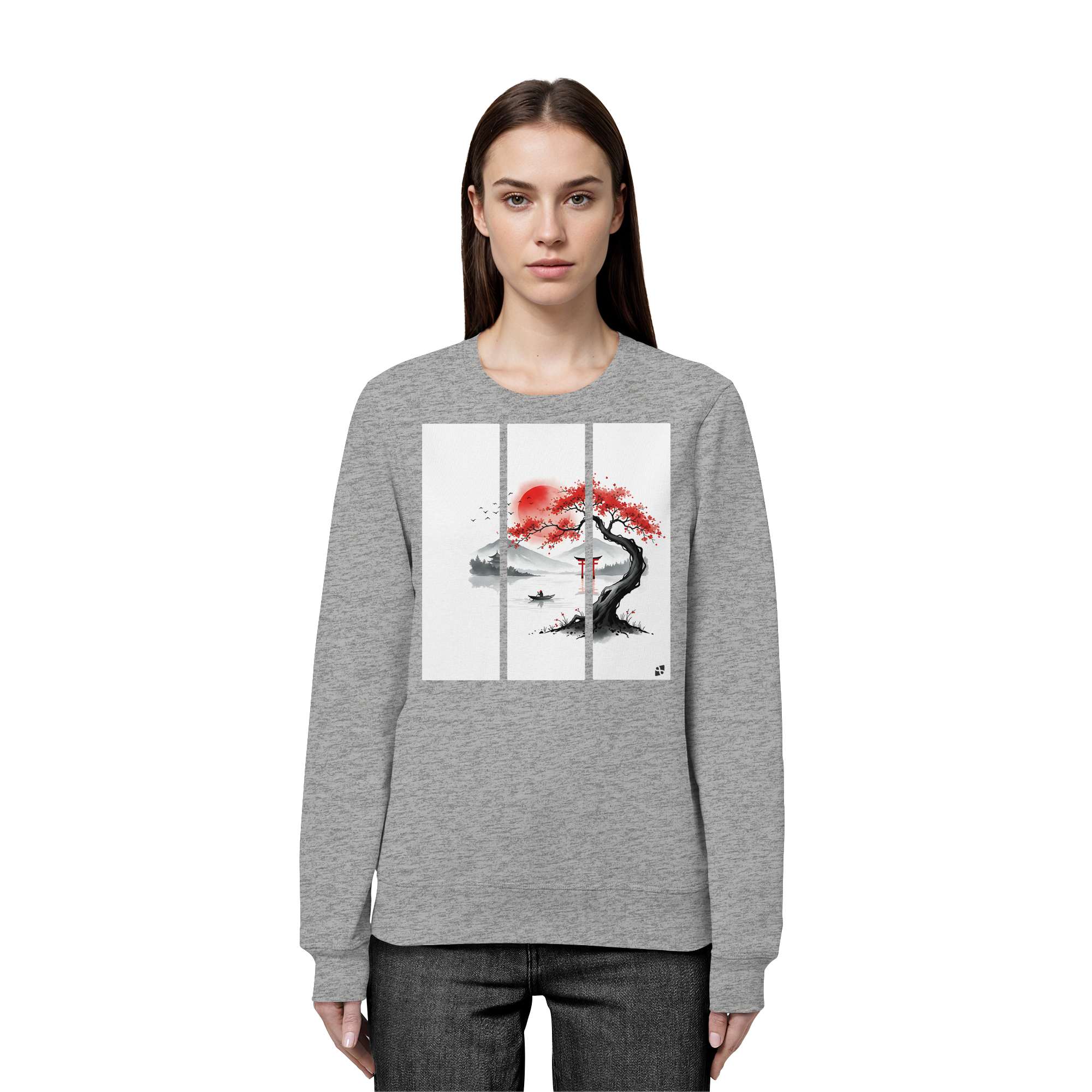 Kirschblüten Vibes - Organic Basic Unisex Sweatshirt