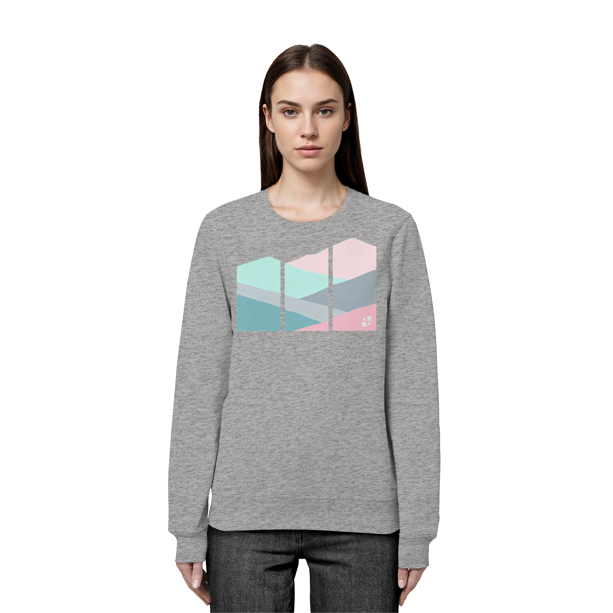 Pastell Mountain - Organic Basic Unisex Sweatshirt