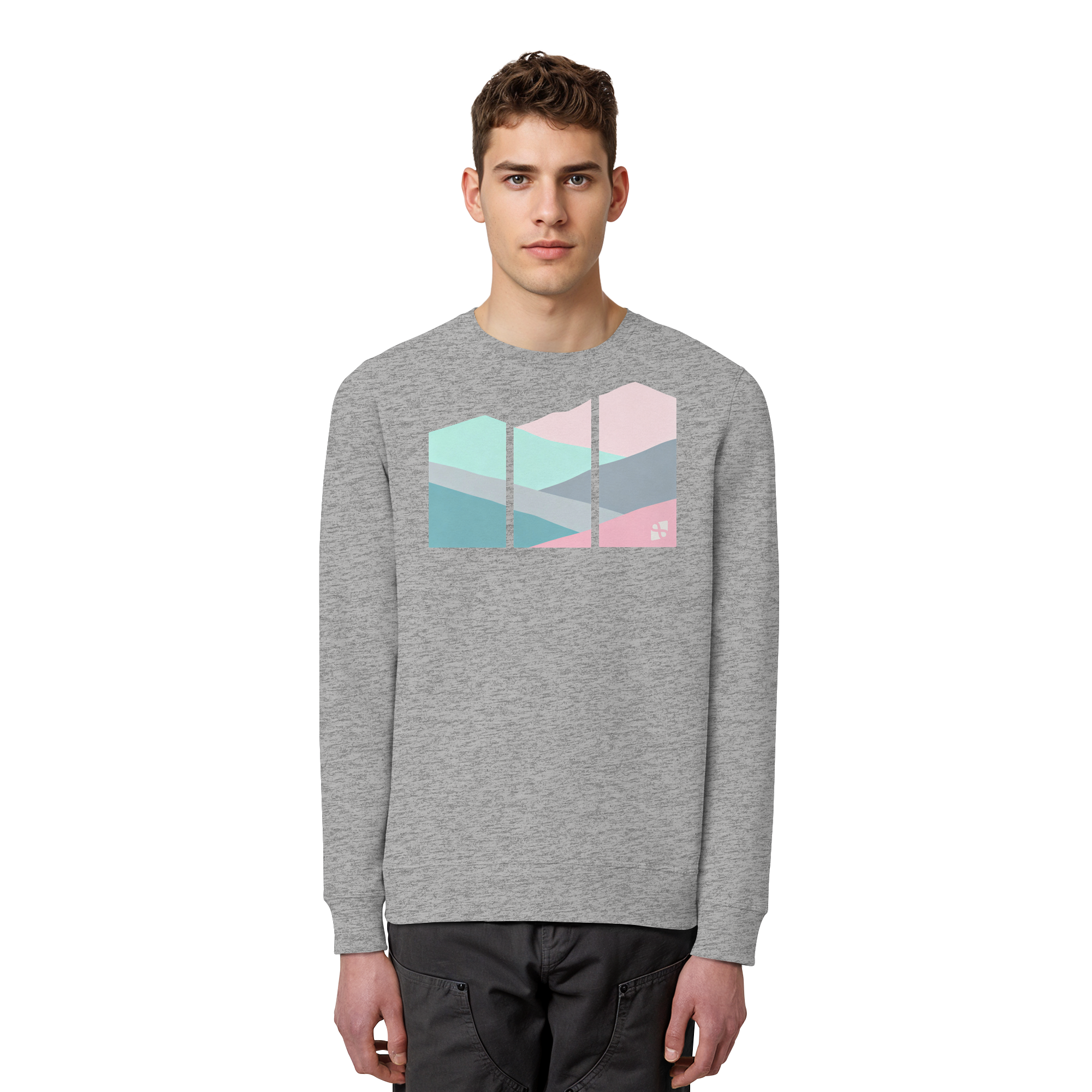 Pastell Mountain - Organic Basic Unisex Sweatshirt