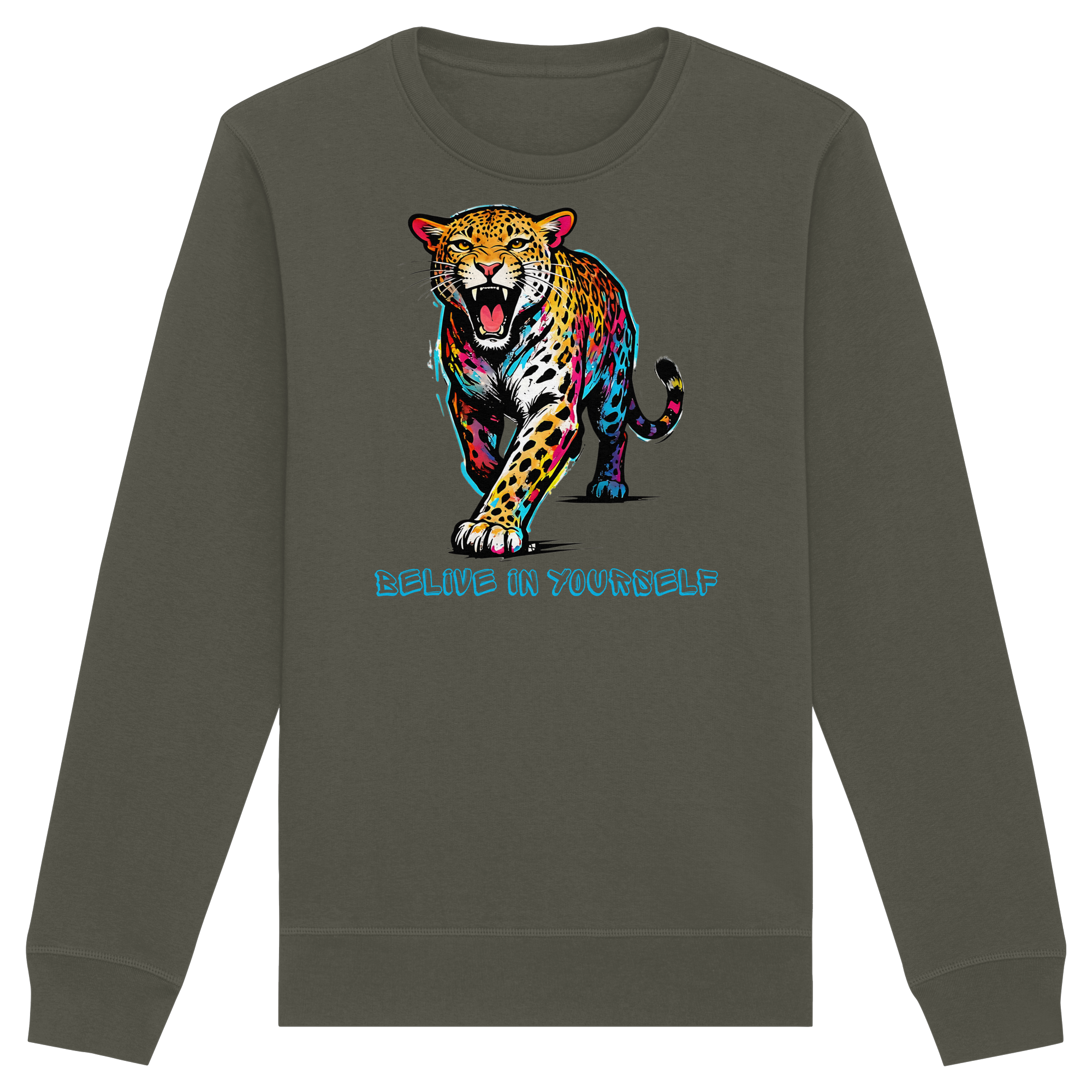 BIY Leopard - Organic Basic Unisex Sweatshirt