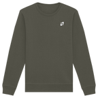 Tannenhäher mit Zirbelnuss + Emblem Stick - Organic Basic Unisex Sweatshirt