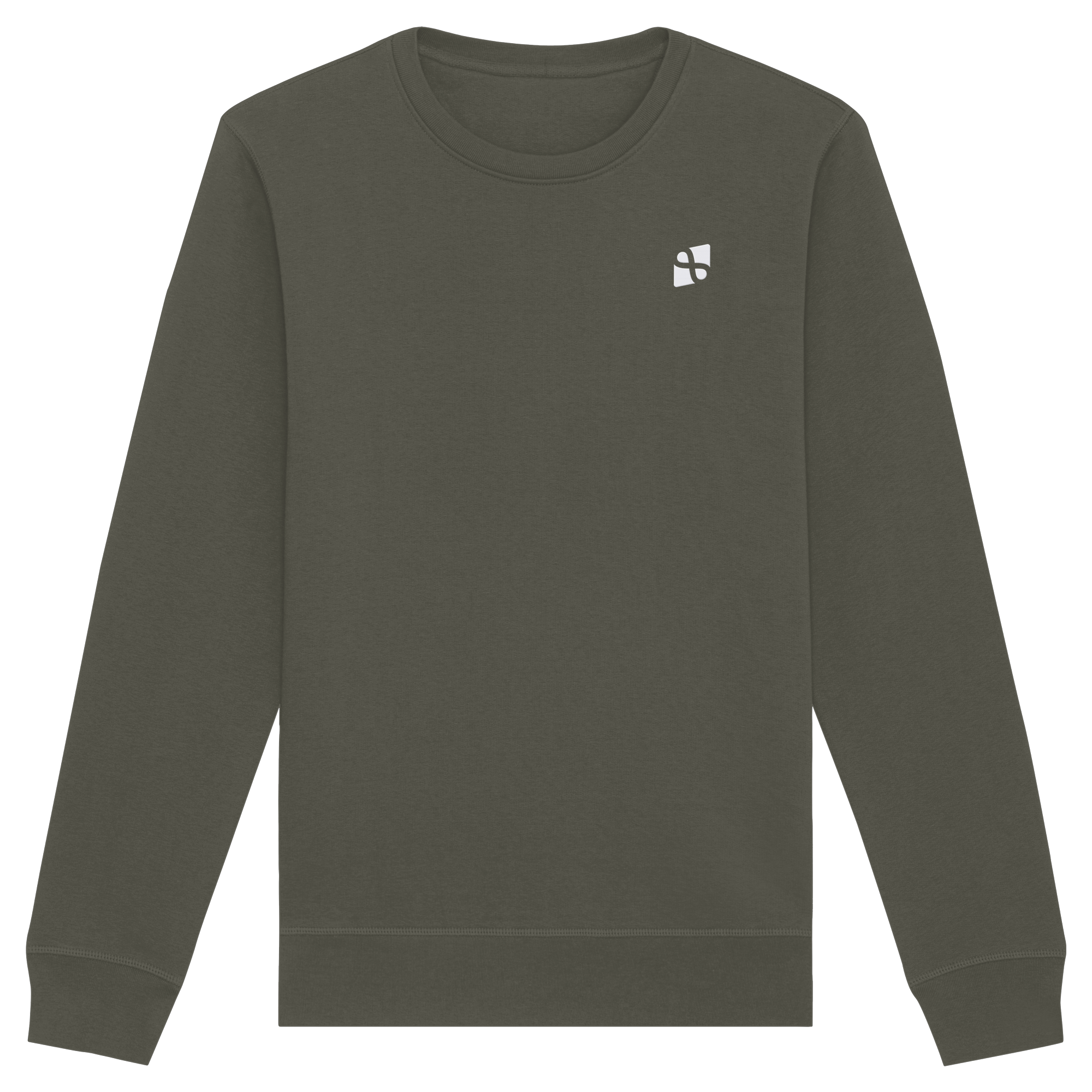 Tannenhäher mit Zirbelnuss + Emblem Stick - Organic Basic Unisex Sweatshirt