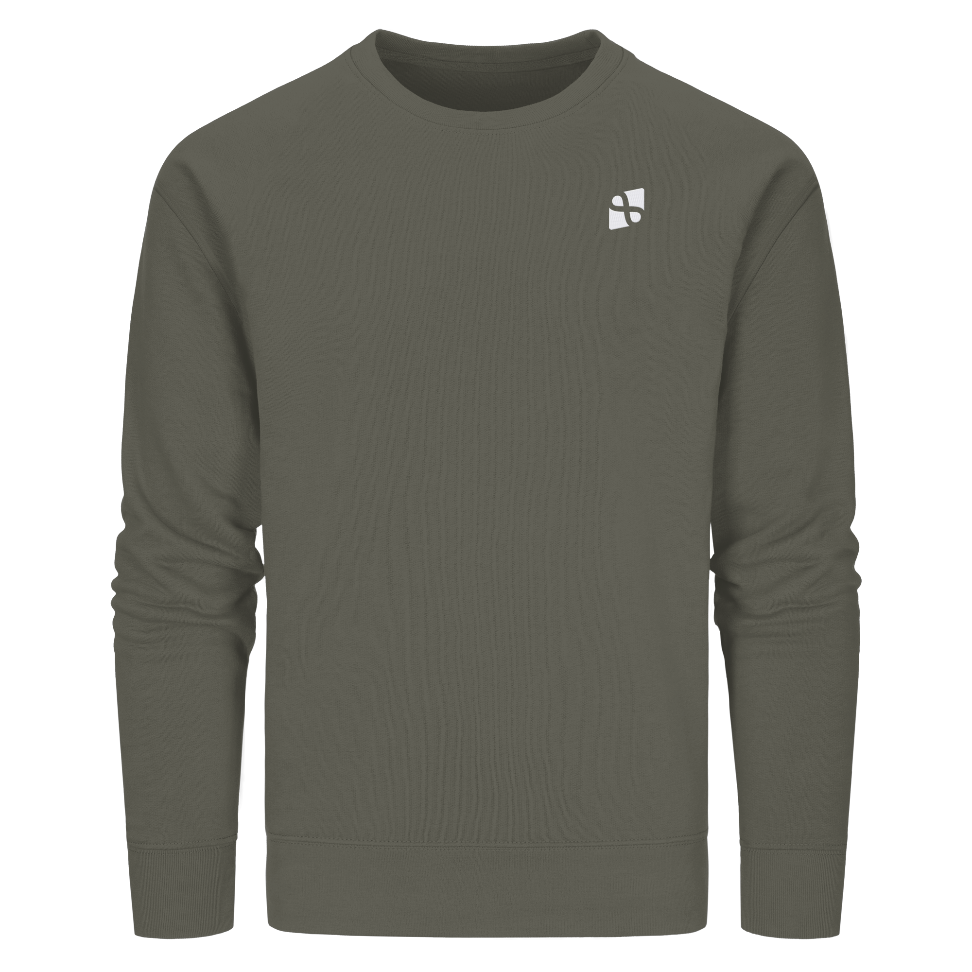 Tannenhäher mit Zirbelnuss + Emblem Stick - Organic Basic Unisex Sweatshirt
