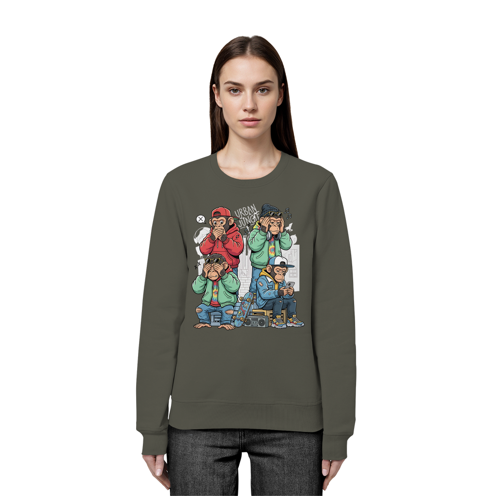 Die vier Stadtaffen - Organic Basic Unisex Sweatshirt