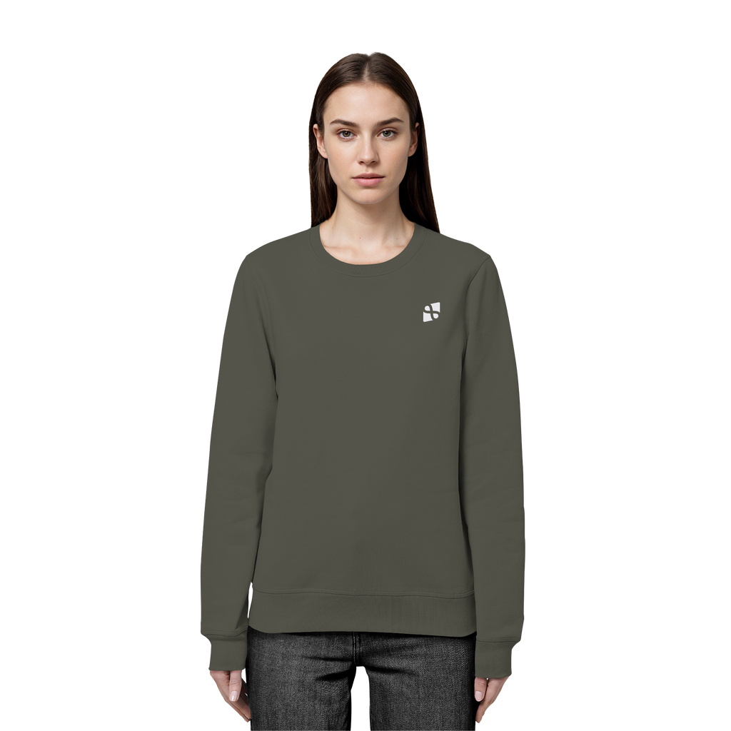 Tannenhäher mit Zirbelnuss + Emblem Stick - Organic Basic Unisex Sweatshirt