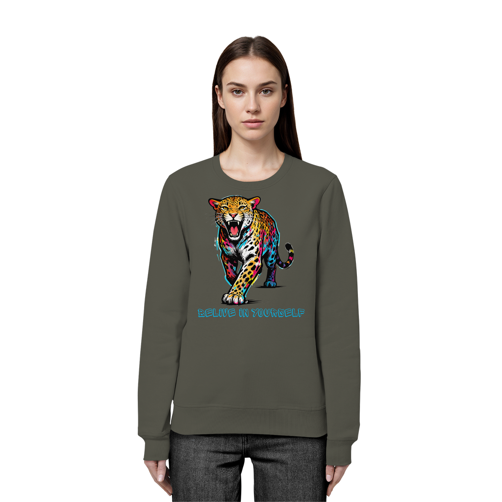 BIY Leopard - Organic Basic Unisex Sweatshirt