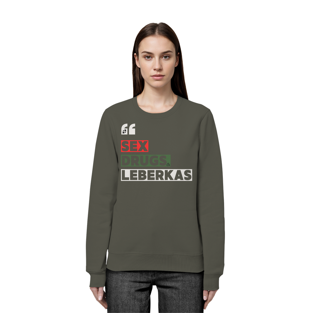 SDL- "SEX DRUGS & LEBERKAS" - Organic Basic Unisex Sweatshirt