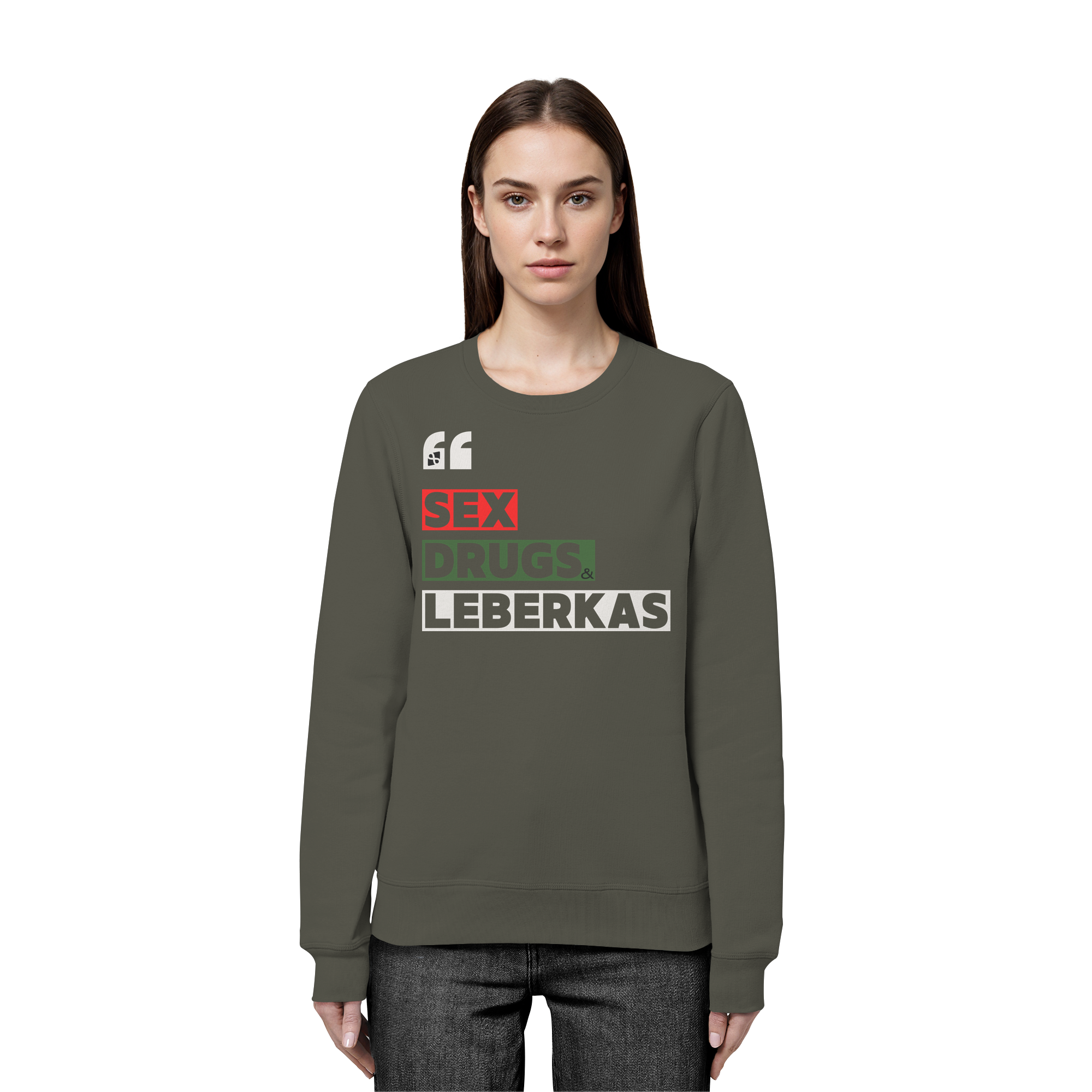 SDL- "SEX DRUGS & LEBERKAS" - Organic Basic Unisex Sweatshirt