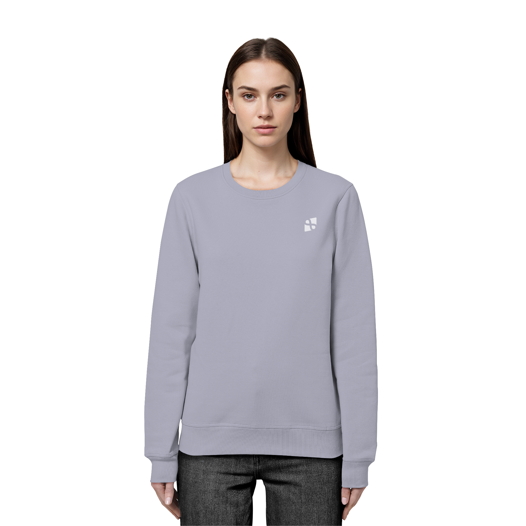 Tannenhäher mit Zirbelnuss + Emblem Stick - Organic Basic Unisex Sweatshirt