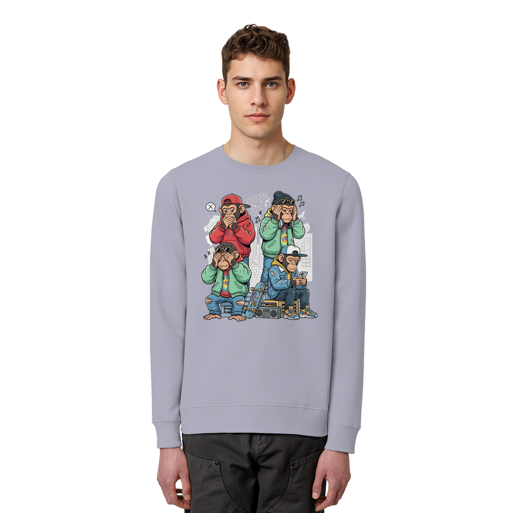 Die vier Stadtaffen - Organic Basic Unisex Sweatshirt