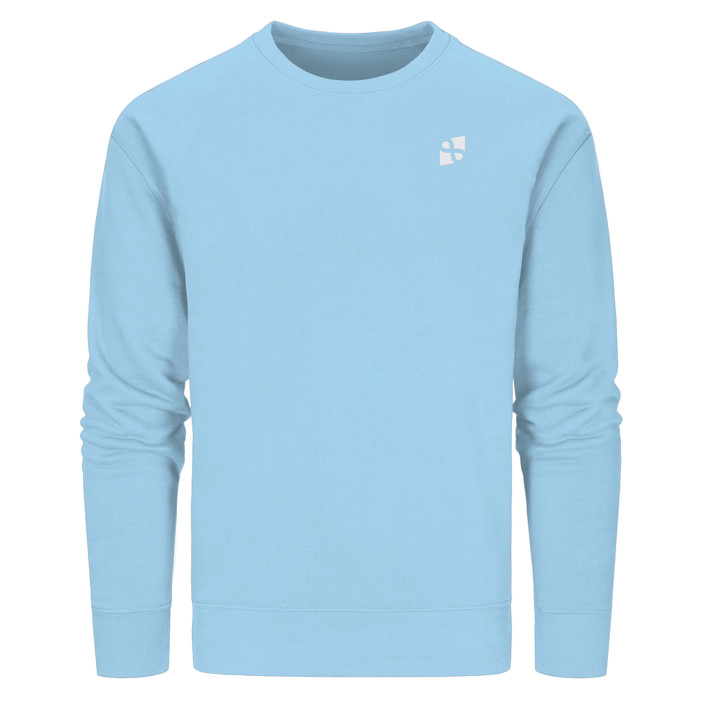 Tannenhäher mit Zirbelnuss + Emblem Stick - Organic Basic Unisex Sweatshirt