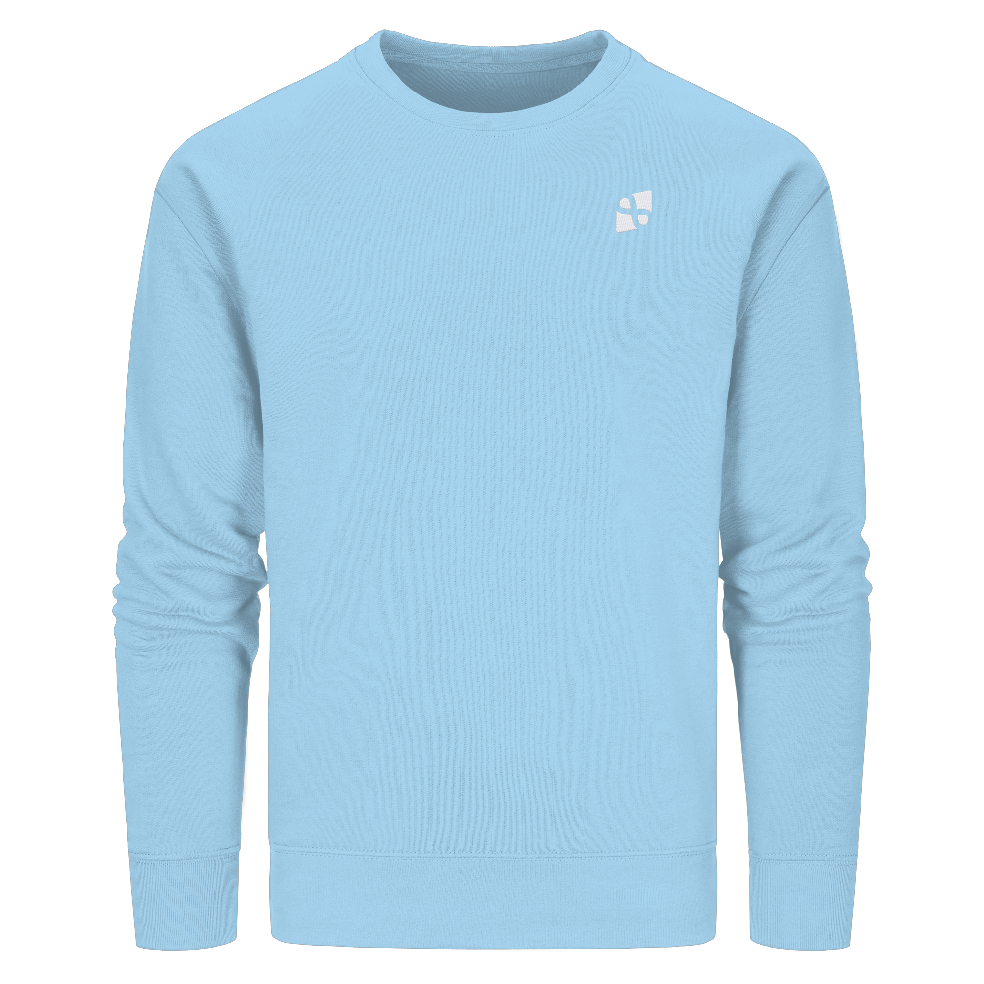 Tannenhäher mit Zirbelnuss + Emblem Stick - Organic Basic Unisex Sweatshirt