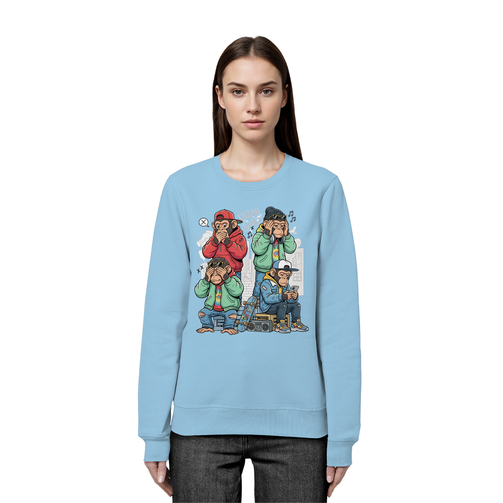 Die vier Stadtaffen - Organic Basic Unisex Sweatshirt