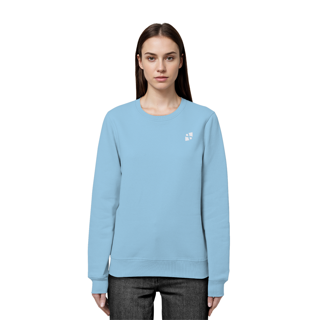 Tannenhäher mit Zirbelnuss + Emblem Stick - Organic Basic Unisex Sweatshirt