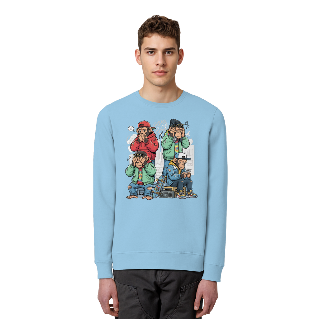 Die vier Stadtaffen - Organic Basic Unisex Sweatshirt