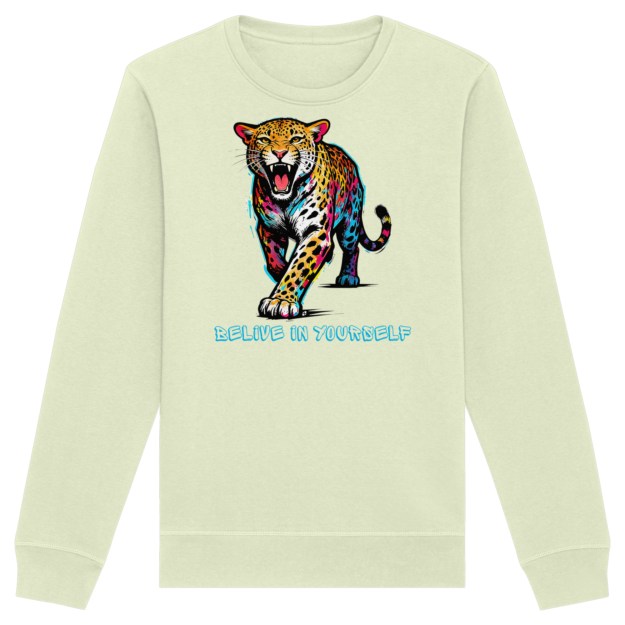 BIY Leopard - Organic Basic Unisex Sweatshirt