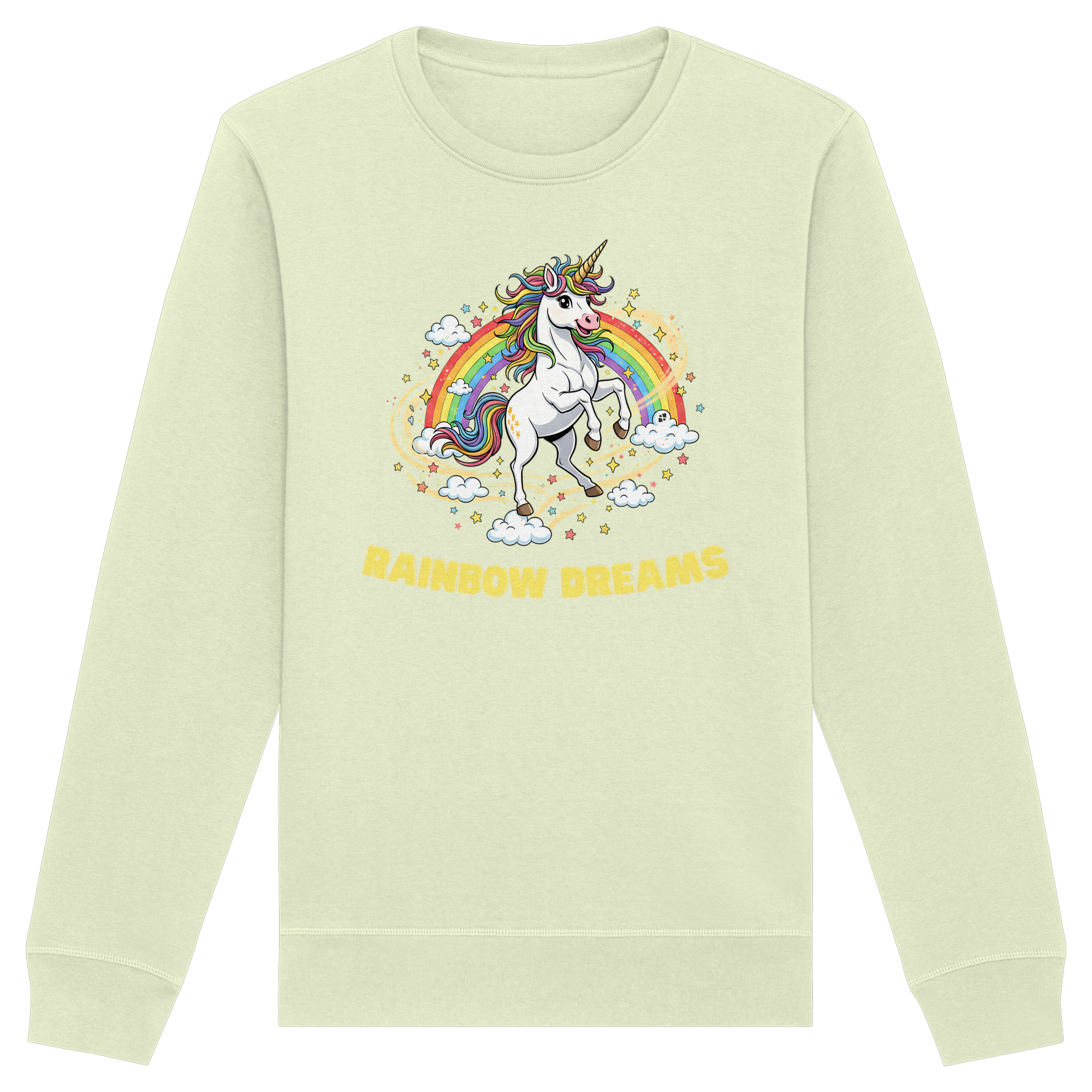 Unicorn Rainbow Dreams - Organic Basic Unisex Sweatshirt