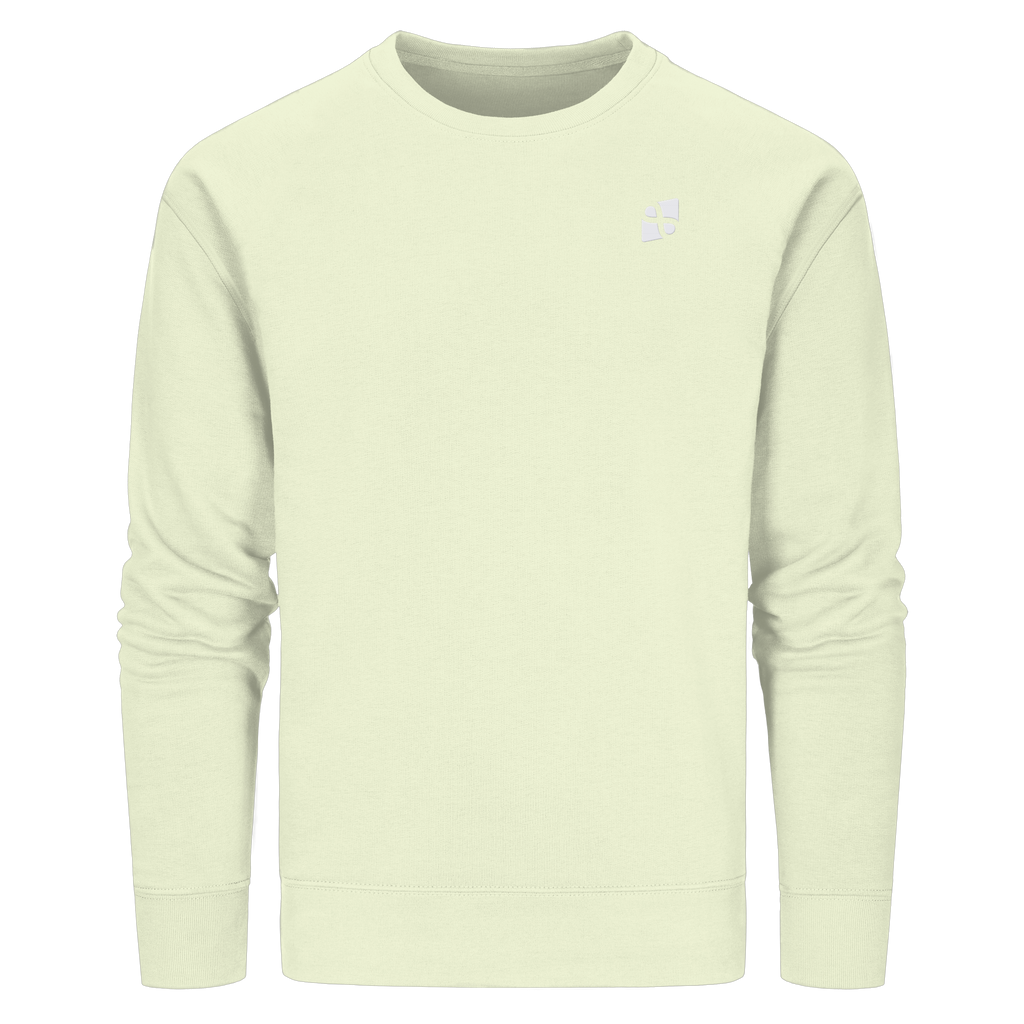 Tannenhäher mit Zirbelnuss + Emblem Stick - Organic Basic Unisex Sweatshirt