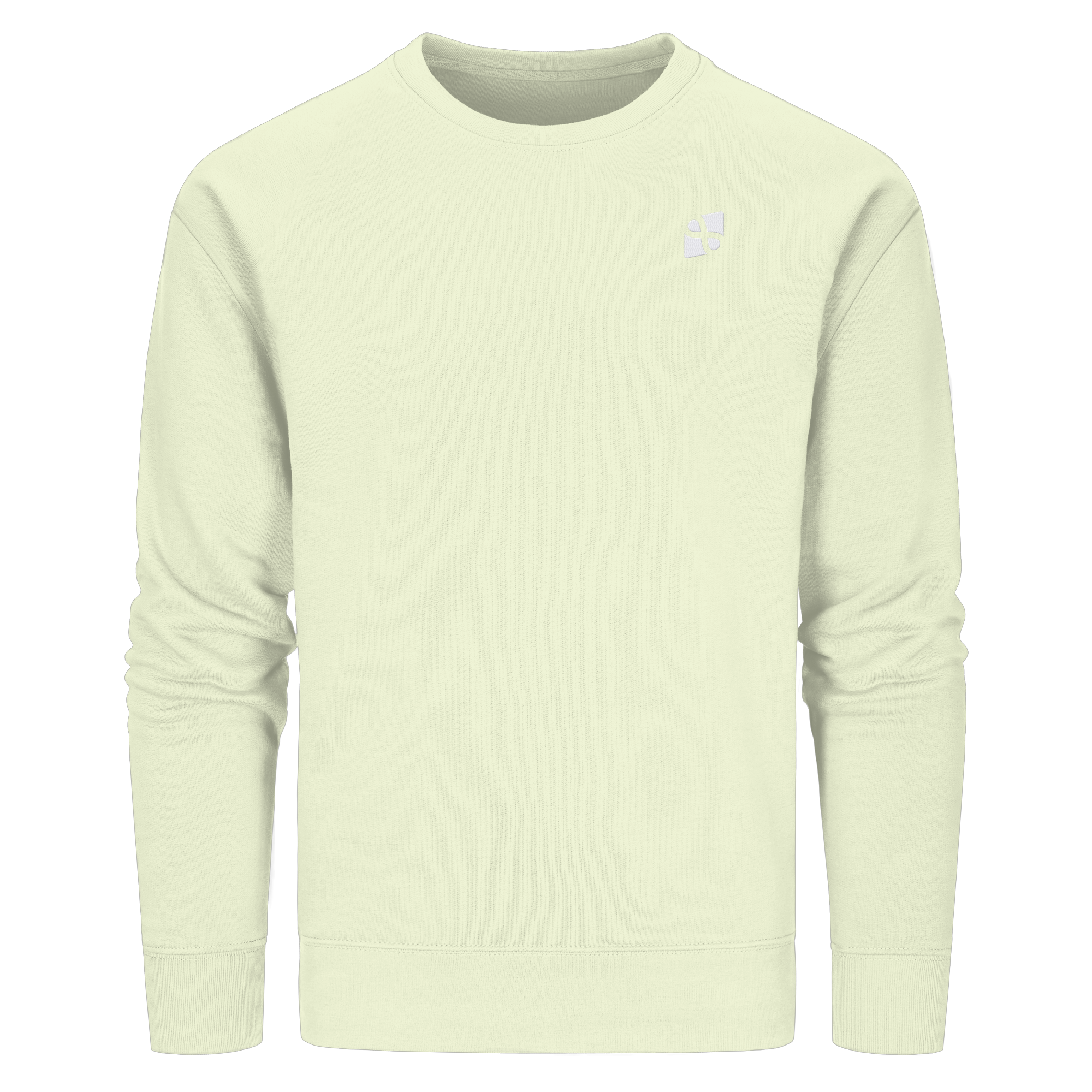 Tannenhäher mit Zirbelnuss + Emblem Stick - Organic Basic Unisex Sweatshirt