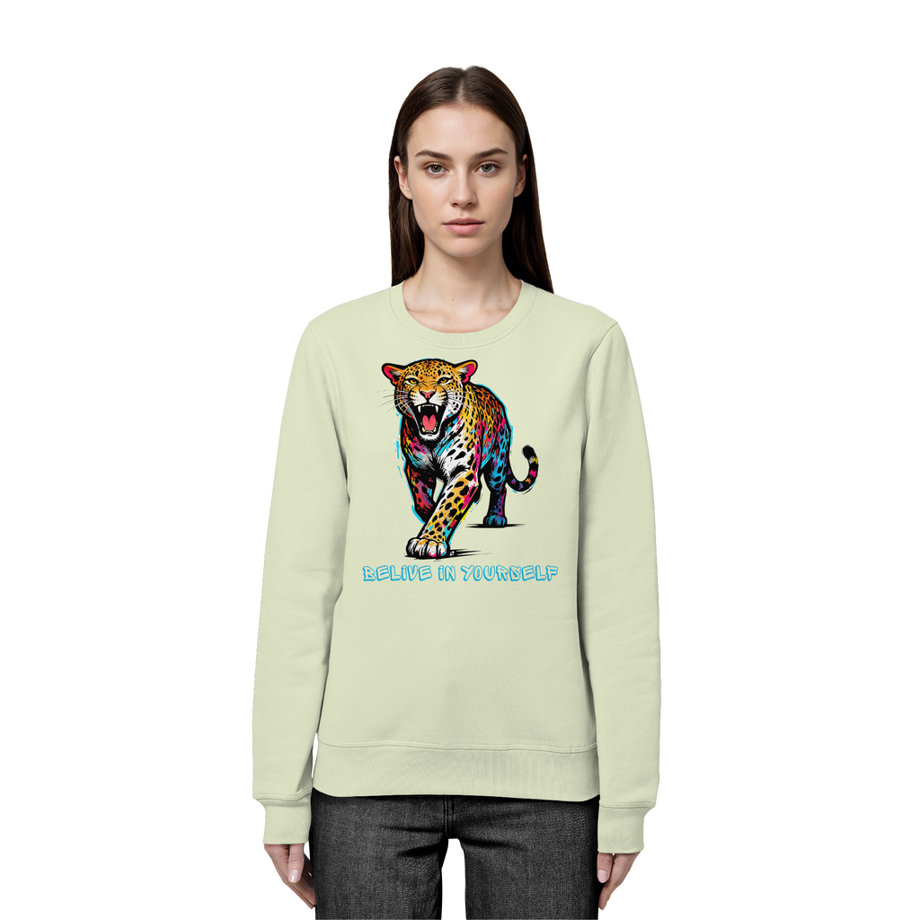 BIY Leopard - Organic Basic Unisex Sweatshirt