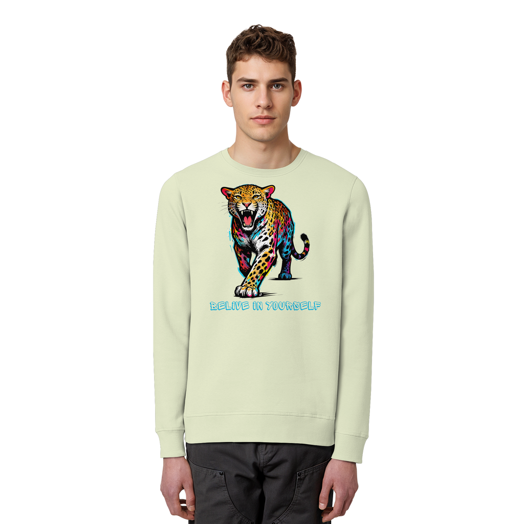 BIY Leopard - Organic Basic Unisex Sweatshirt