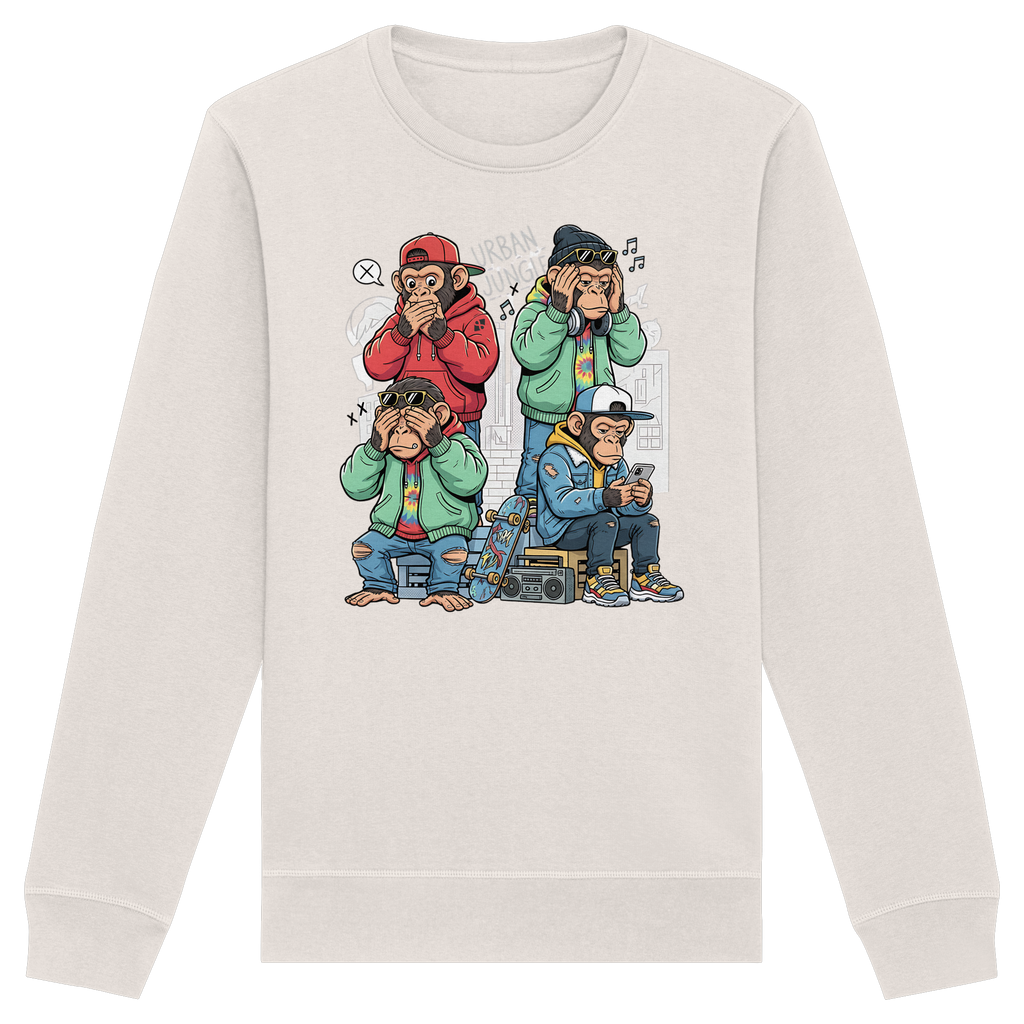 Die vier Stadtaffen - Organic Basic Unisex Sweatshirt