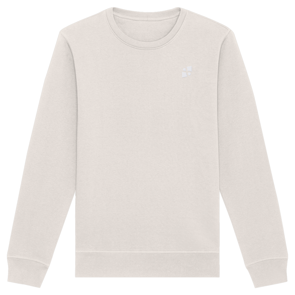 Tannenhäher mit Zirbelnuss + Emblem Stick - Organic Basic Unisex Sweatshirt