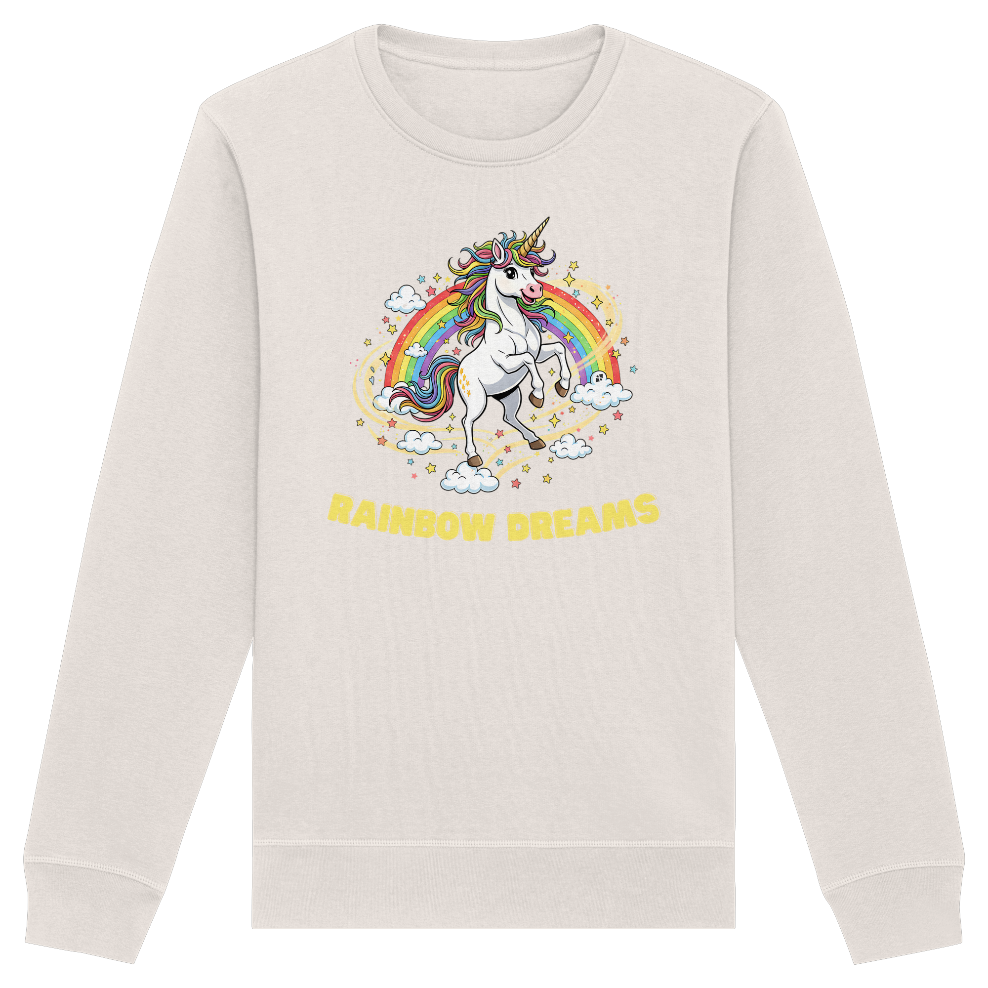 Unicorn Rainbow Dreams - Organic Basic Unisex Sweatshirt