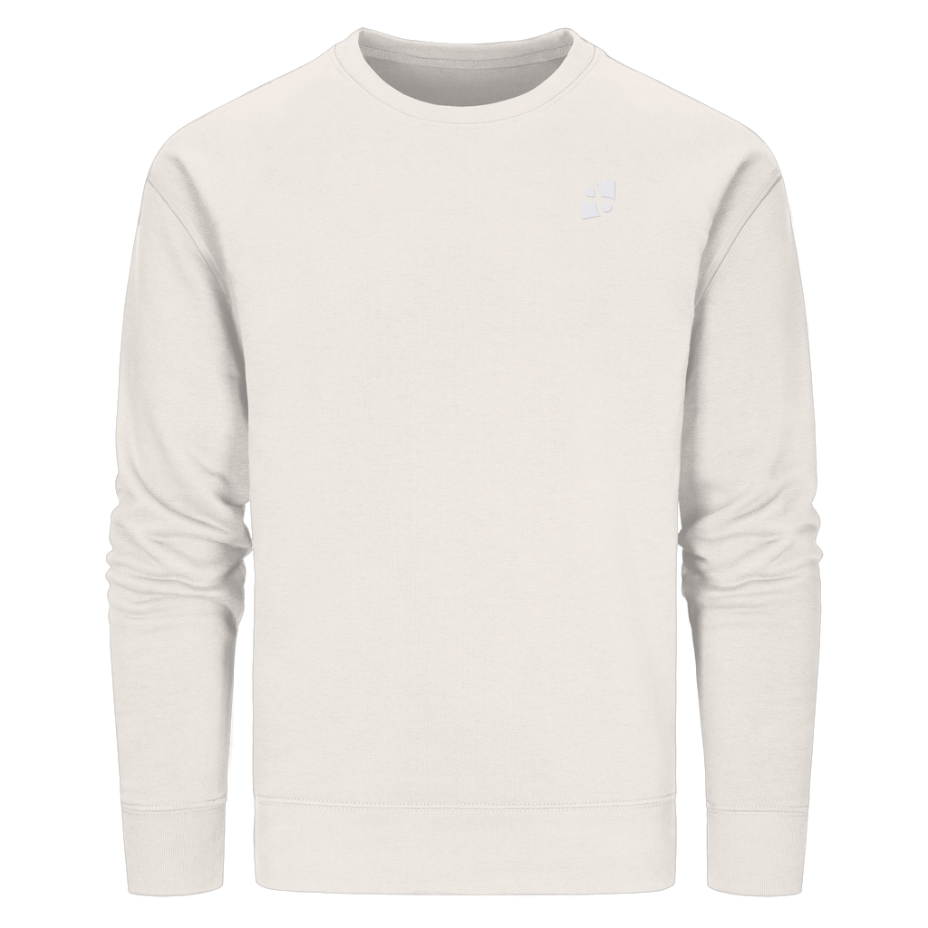 Tannenhäher mit Zirbelnuss + Emblem Stick - Organic Basic Unisex Sweatshirt