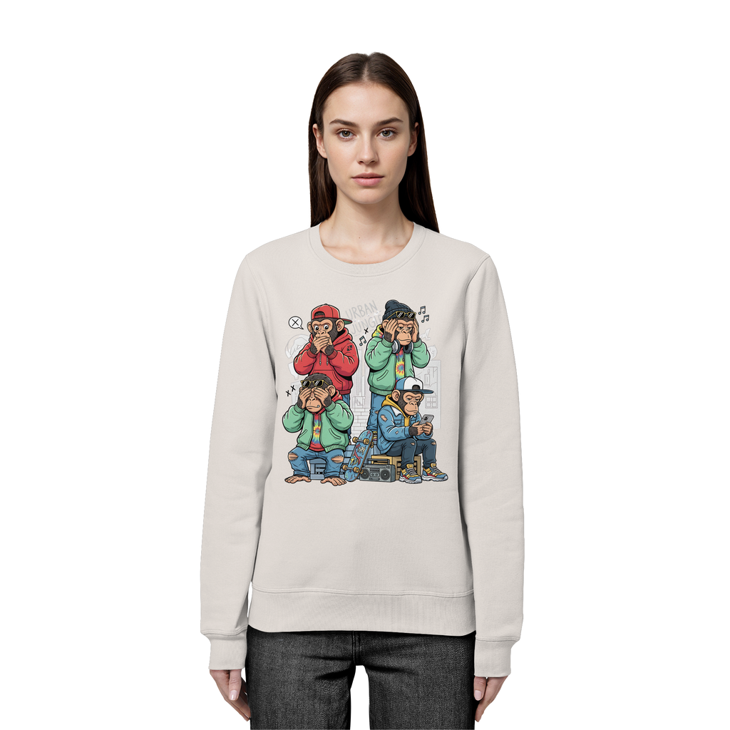 Die vier Stadtaffen - Organic Basic Unisex Sweatshirt