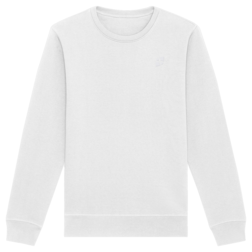Tannenhäher mit Zirbelnuss + Emblem Stick - Organic Basic Unisex Sweatshirt