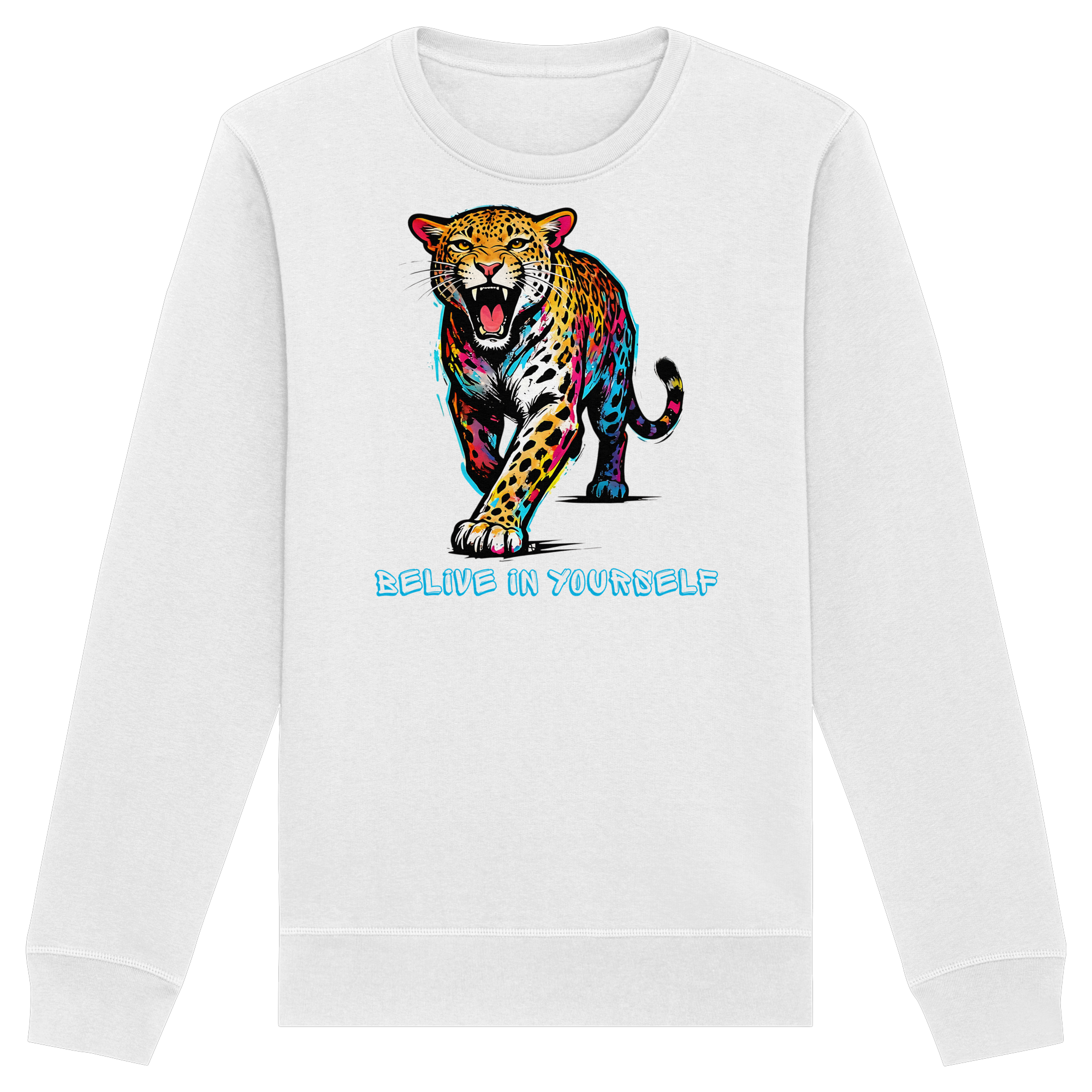 BIY Leopard - Organic Basic Unisex Sweatshirt