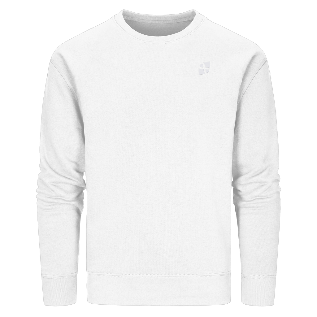 Tannenhäher mit Zirbelnuss + Emblem Stick - Organic Basic Unisex Sweatshirt