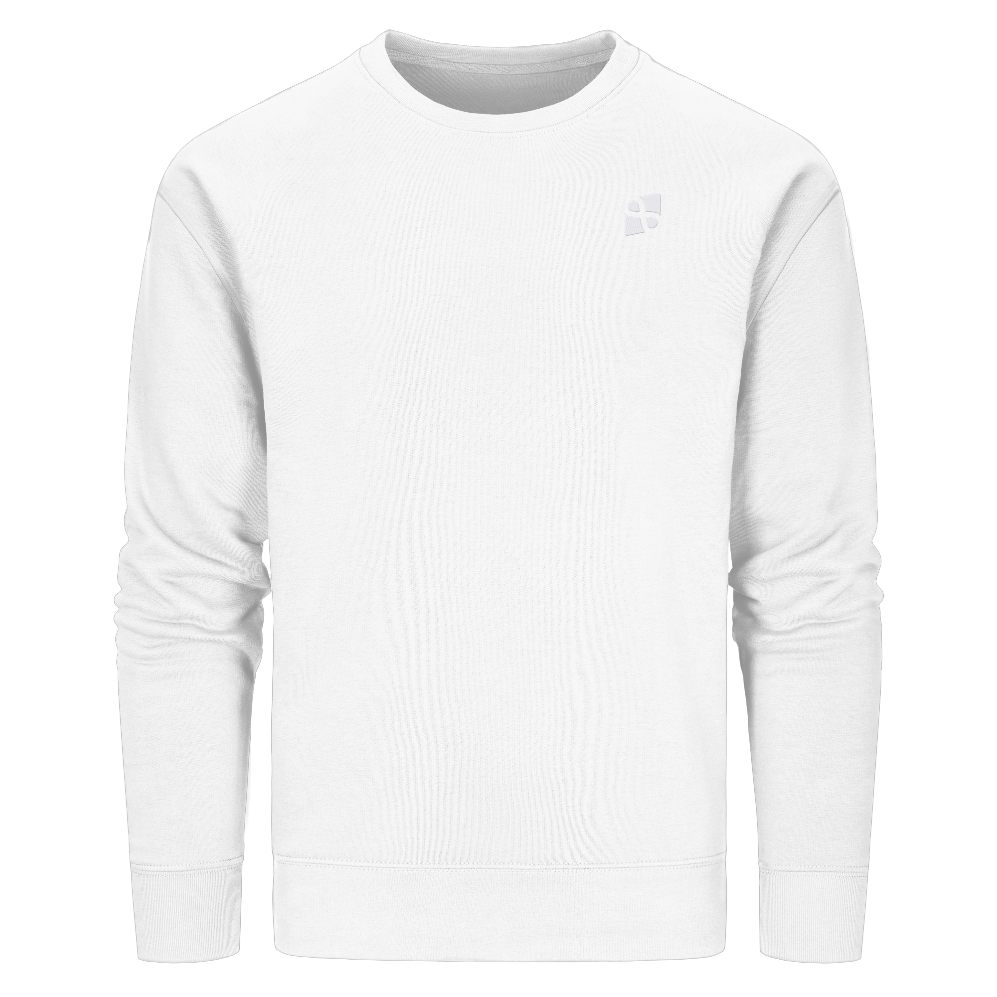 Tannenhäher mit Zirbelnuss + Emblem Stick - Organic Basic Unisex Sweatshirt